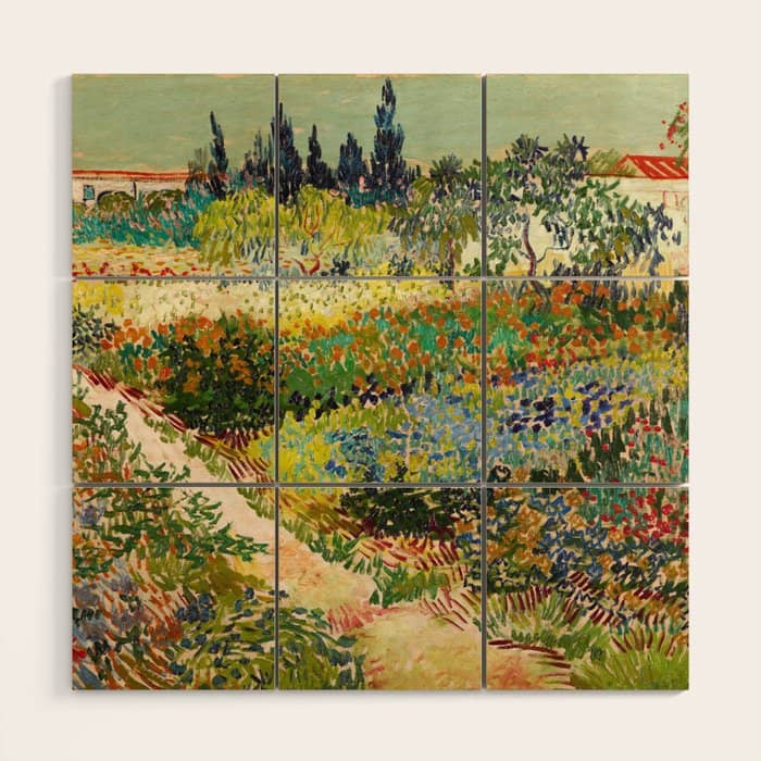Vincent Van Gogh - Garden At Arles Wood Wall Art