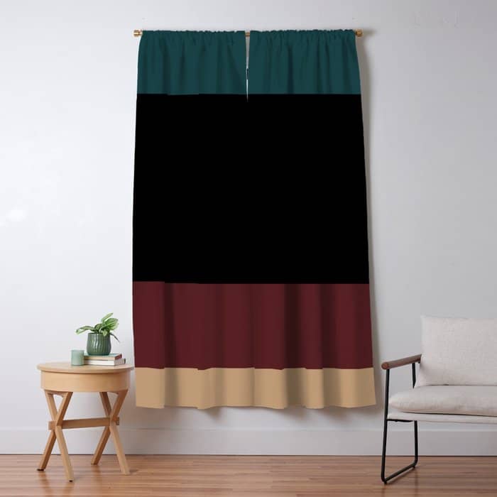 Contemporary Color Block Xii Window Curtain