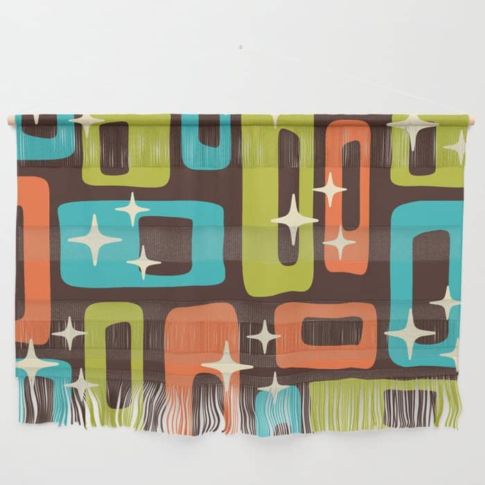 Retro Mid Century Modern Abstract Pattern 632 Wall Hanging