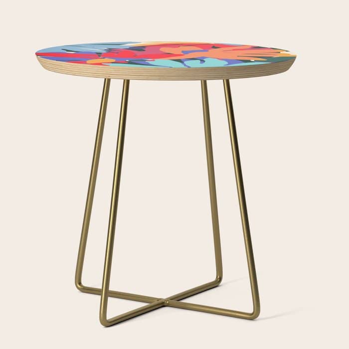 Where Flowers Blossom, So Does Hope. #Painting #Abstract Side Table
