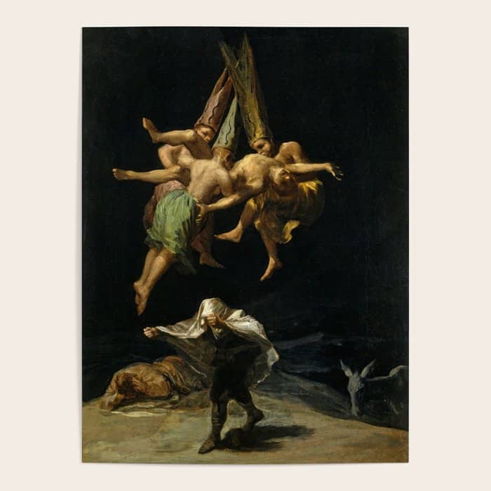 Francisco Goya "Witches' Flight Also Known As Witches In Flight Or Witch" Poster