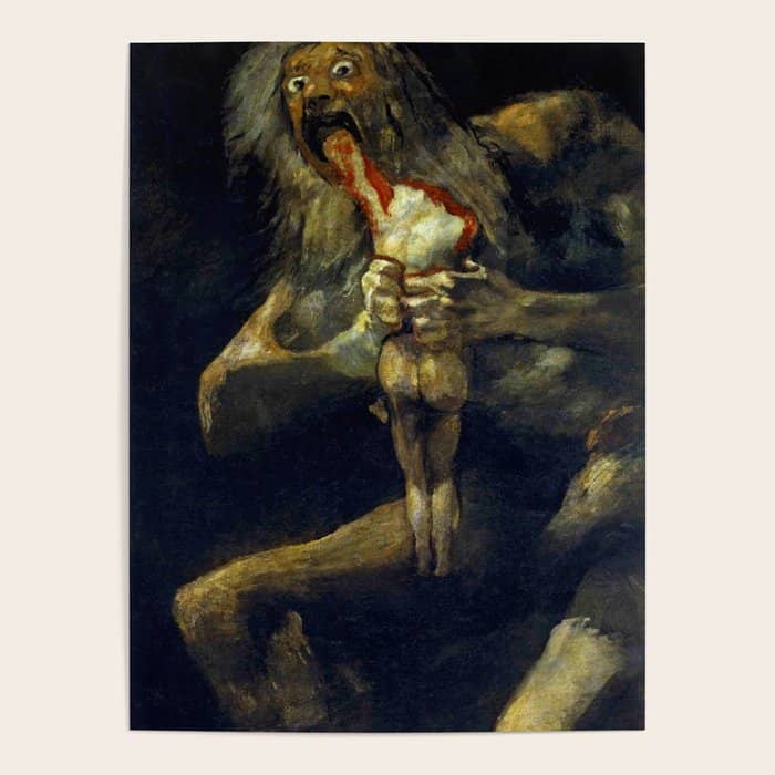 Francisco Goya "Saturn Eating His Son" Poster