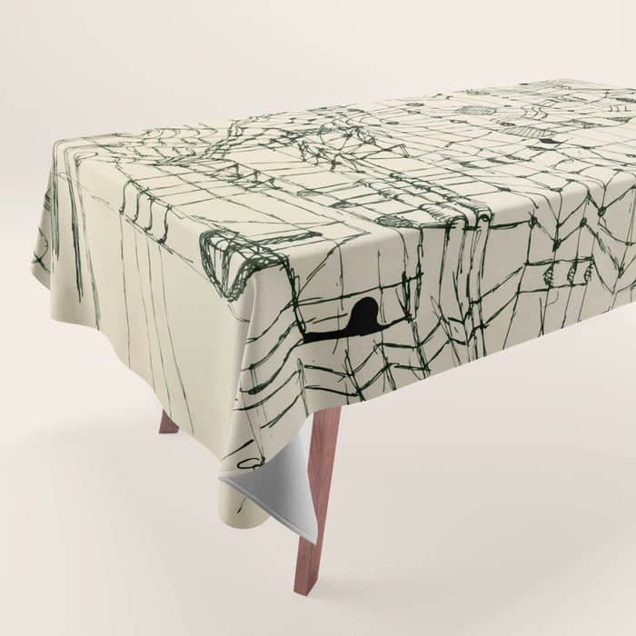 Paul Klee "Drawing Knotted In The Manner Of A Net" Tablecloth
