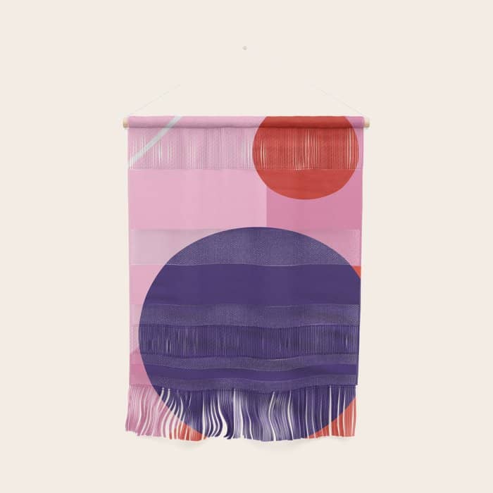 Abstract Geometry With Circles Wall Hanging