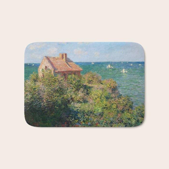 Fisherman'S Cottage On The Cliffs At Varengeville Claude Monet Bath Mat