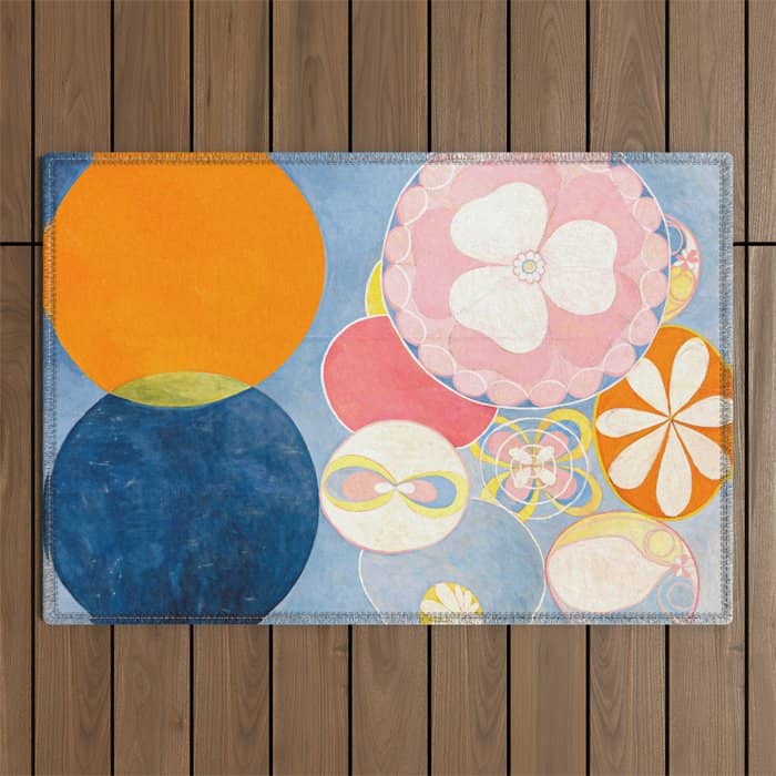 Hilma Af Klint "The Ten Largest, No. 02, Childhood, Group Iv" Outdoor Rug