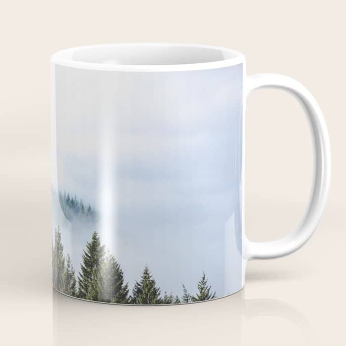Pacific Northwest Forest Fog - Nature Photography Coffee Mug