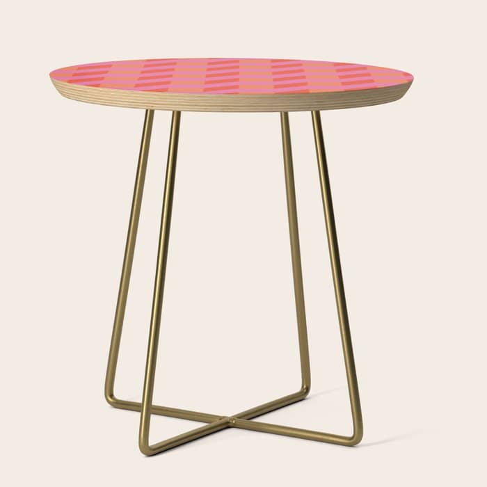 Retro Geometry Bright Pattern No10 Side Table