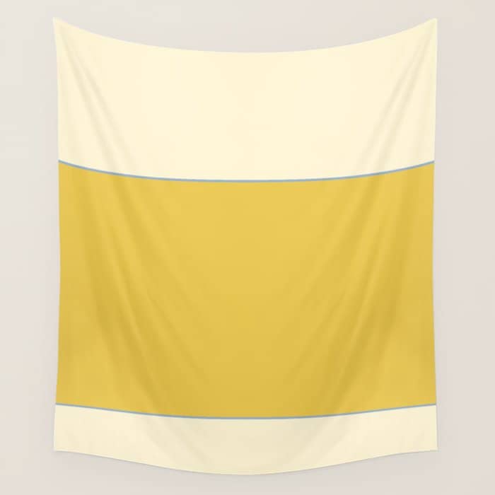 Sunshine Yellow Color Block Warm Vintage Wall Tapestry