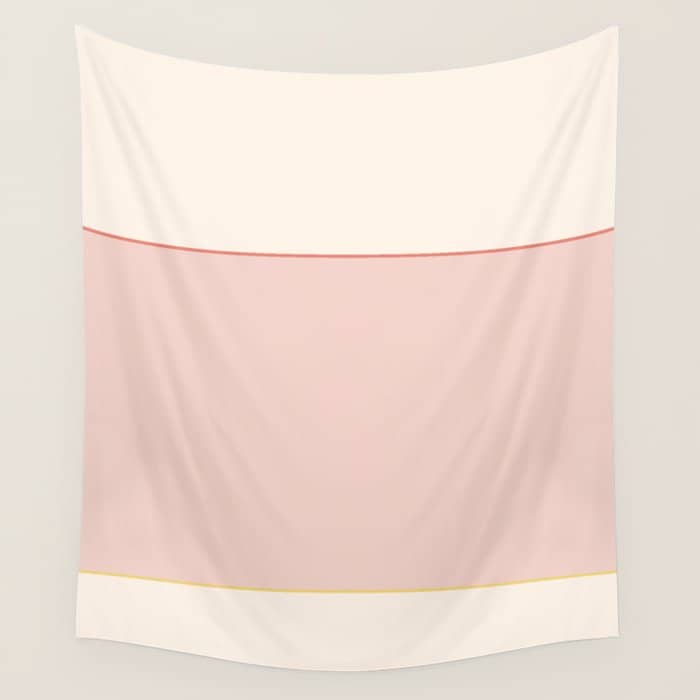 Subtle Spring Color Block - Soft Pink Wall Tapestry
