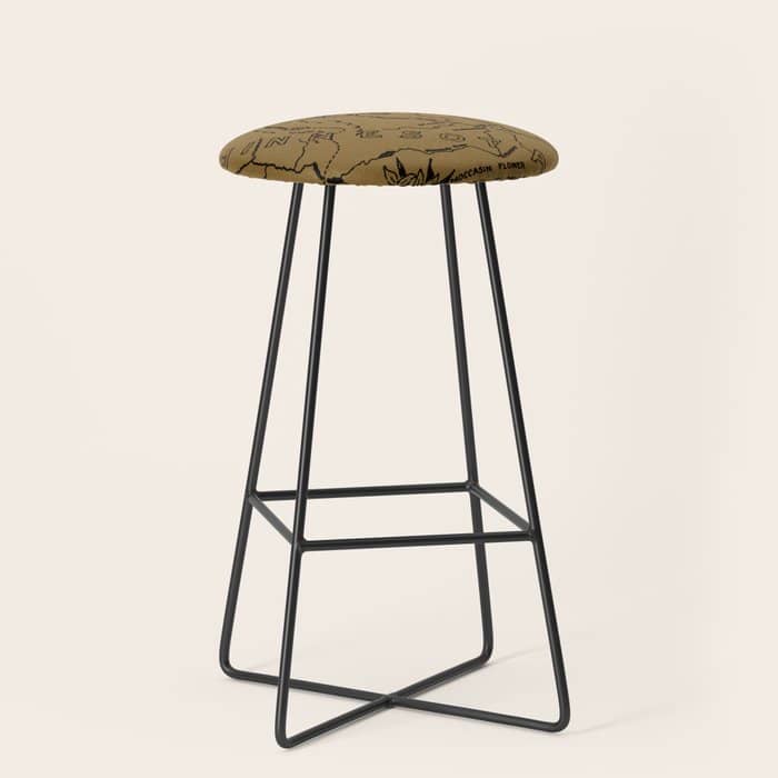 Vintage Map Of Minnesota (1912) - Tan Stool
