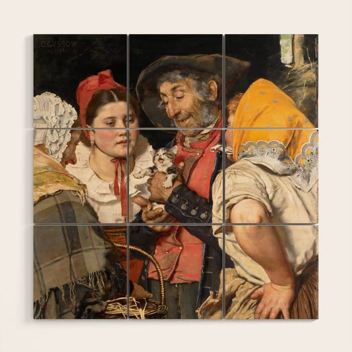 Old Man'S Treasure By Karl Gussow, 1876 Wood Wall Art