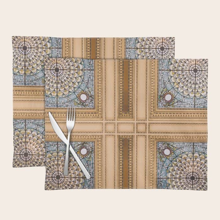 Teal X Gold X Washington Dc Architecture Placemat