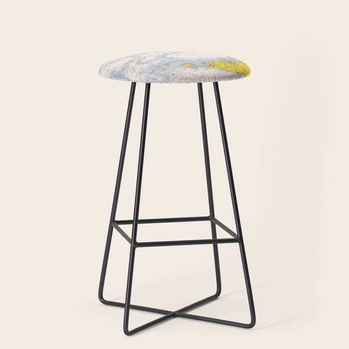 Vintage Map Of The Nantucket Sound (1966) Stool