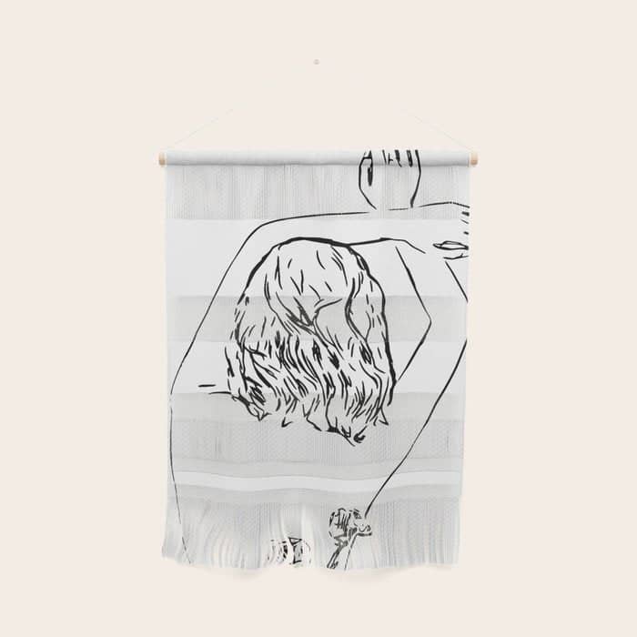 Oblivious #Drawing #Illustration Wall Hanging