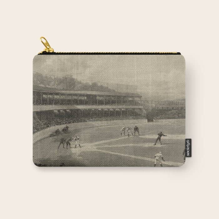 Vintage Illustration Of A Baseball Game (1894) Carry All Pouch
