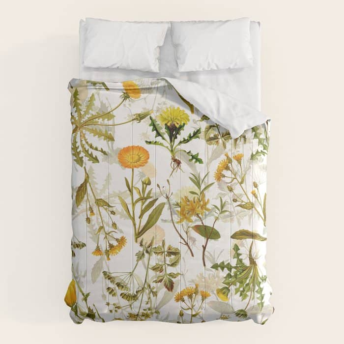 Vintage & Shabby Chic - Yellow Wildflowers Comforter