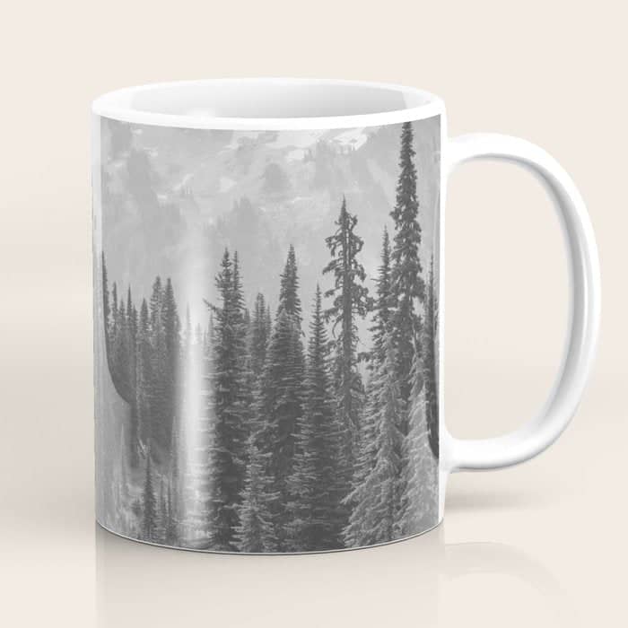 Escape To The Wilds - Black And White Nature Photography Coffee Mug