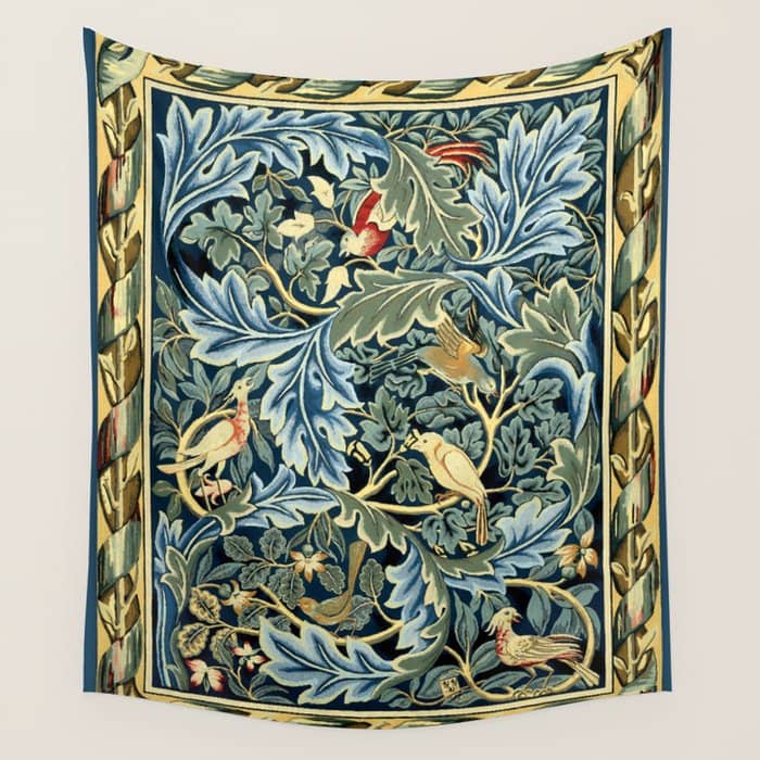 William Morris "Birds And Acanthus" Wall Tapestry