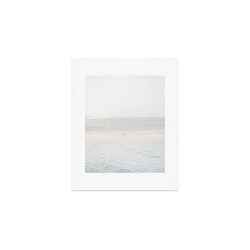 At The Seaside (Three) - Minimal Beach Series By Ingrid Beddoes Art Print