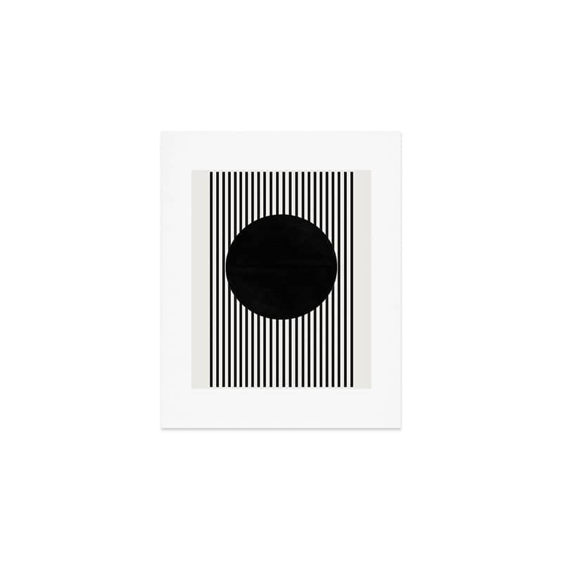 Stripes And Circle, Bauhaus Style  Art Print