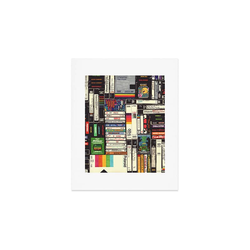 Cassettes, Vhs And Video Games Art Print