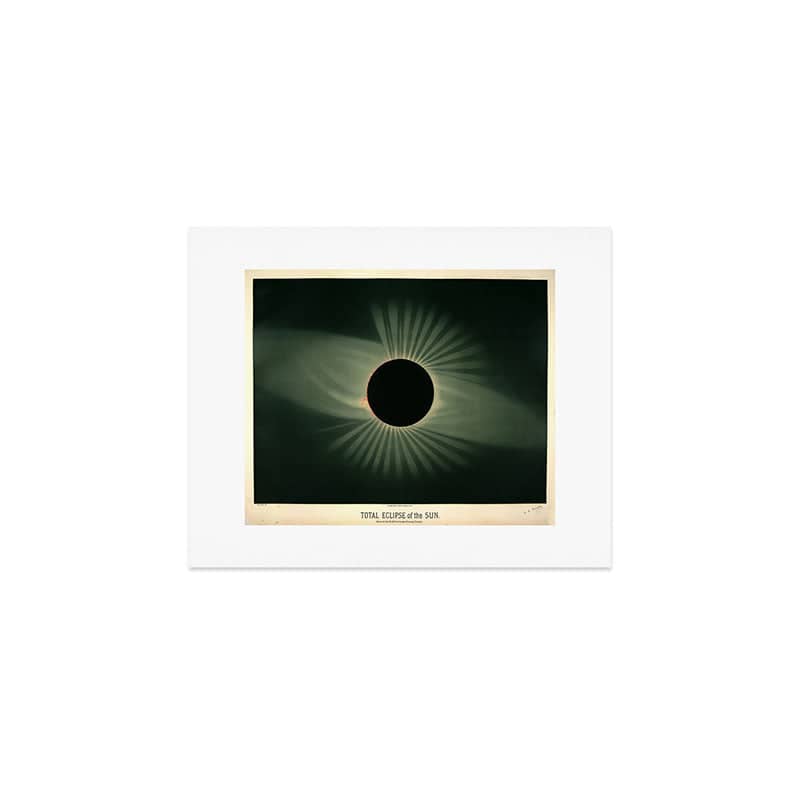 Total Solar Eclipse By éTienne LéOpold Trouvelot (1878) Art Print