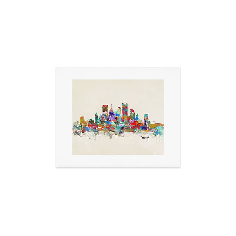 Pittsburgh Pennsylvania Skyline Art Print