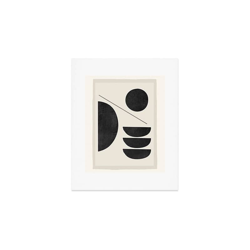 Modern Abstract Minimal Shapes 187 Art Print