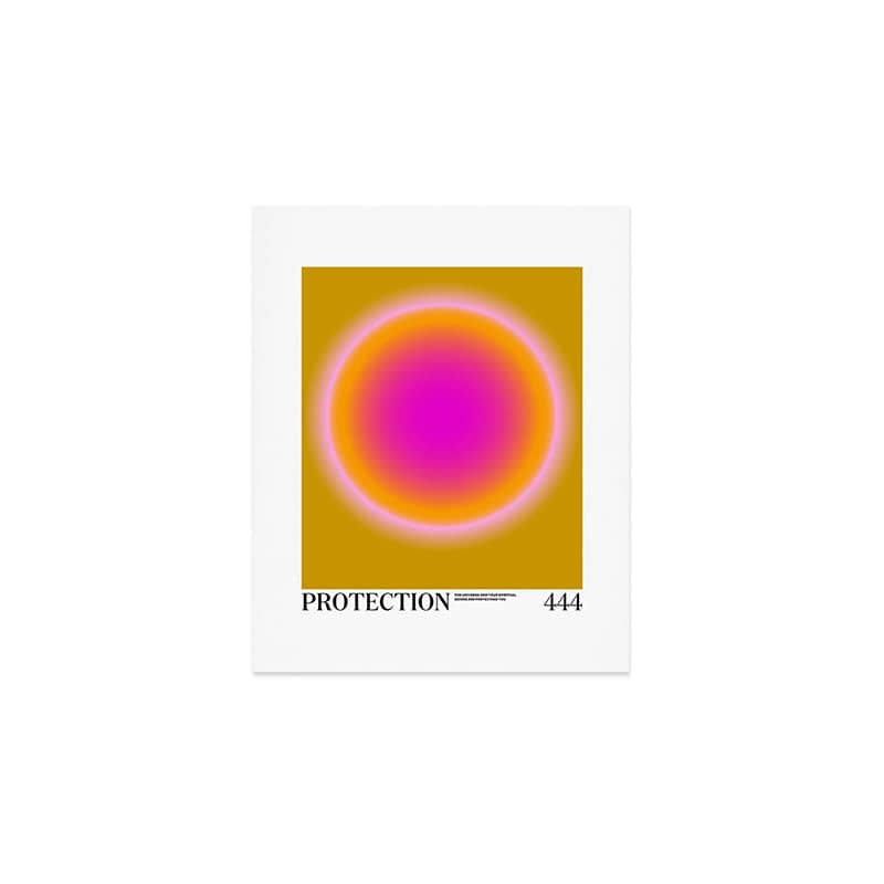 Gradient Angel Numbers: Protection Art Print