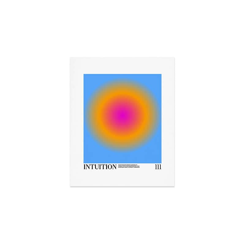 Gradient Angel Numbers: Intuition Art Print