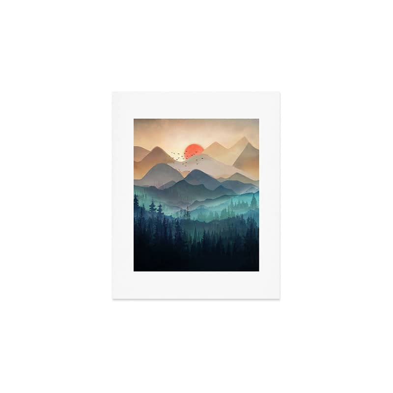 Wilderness Becomes Alive At Night Art Print
