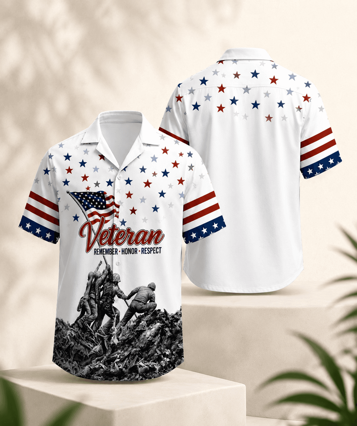 Veteran Remember Honor Respect Hawaiian Shirt