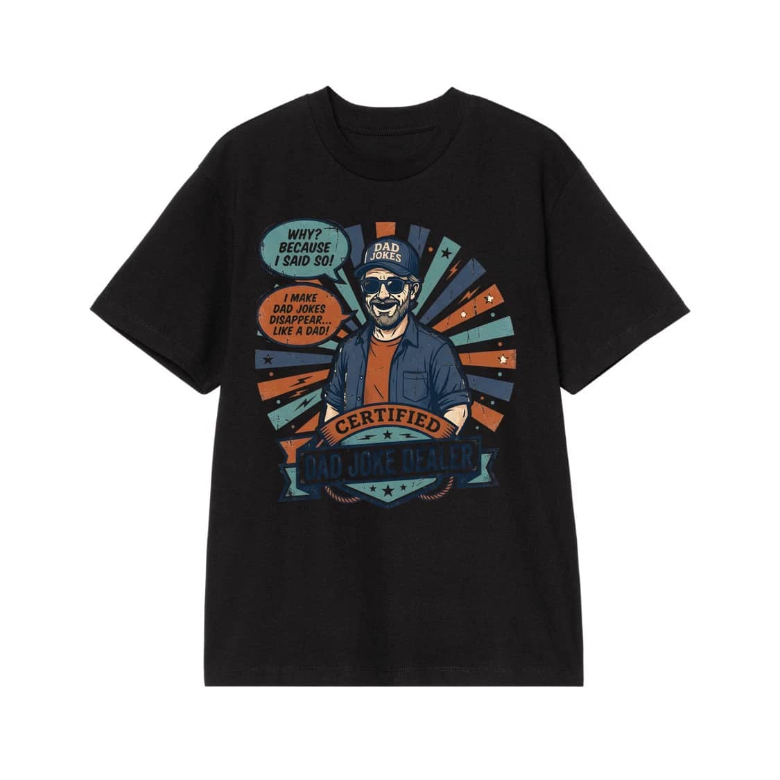 Cool Funny Dad Joke Dealer Fathers Day T-Shirt
