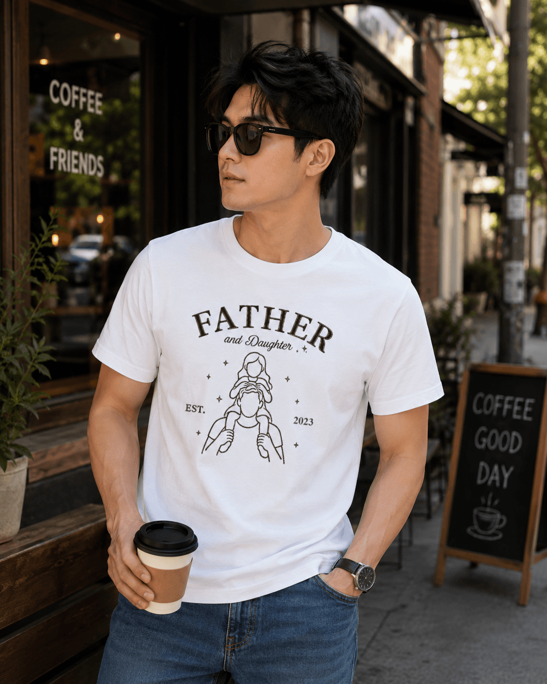 Father Daughter Bond Graphic T-Shirt