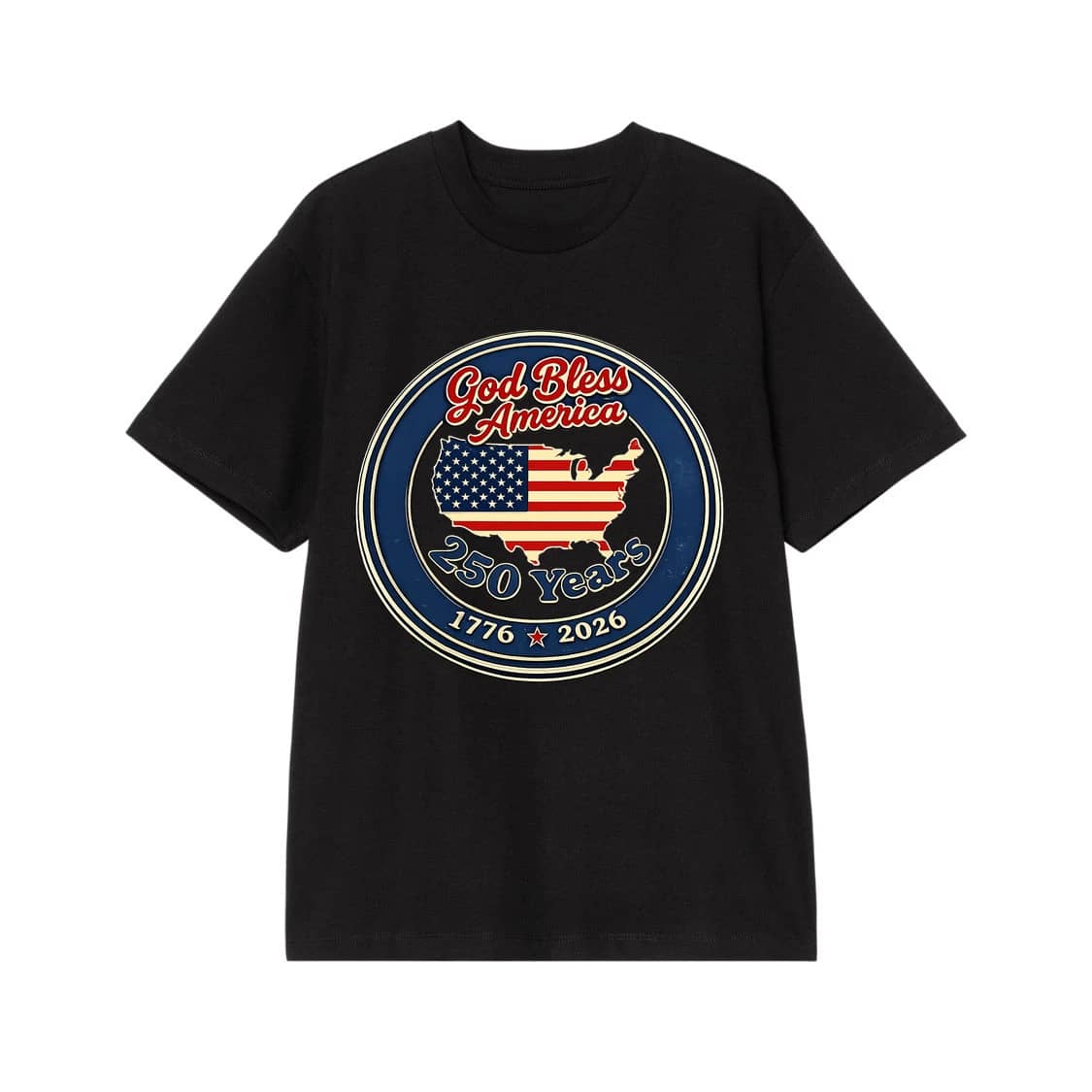 Vintage American Flag Independence Day T-Shirt