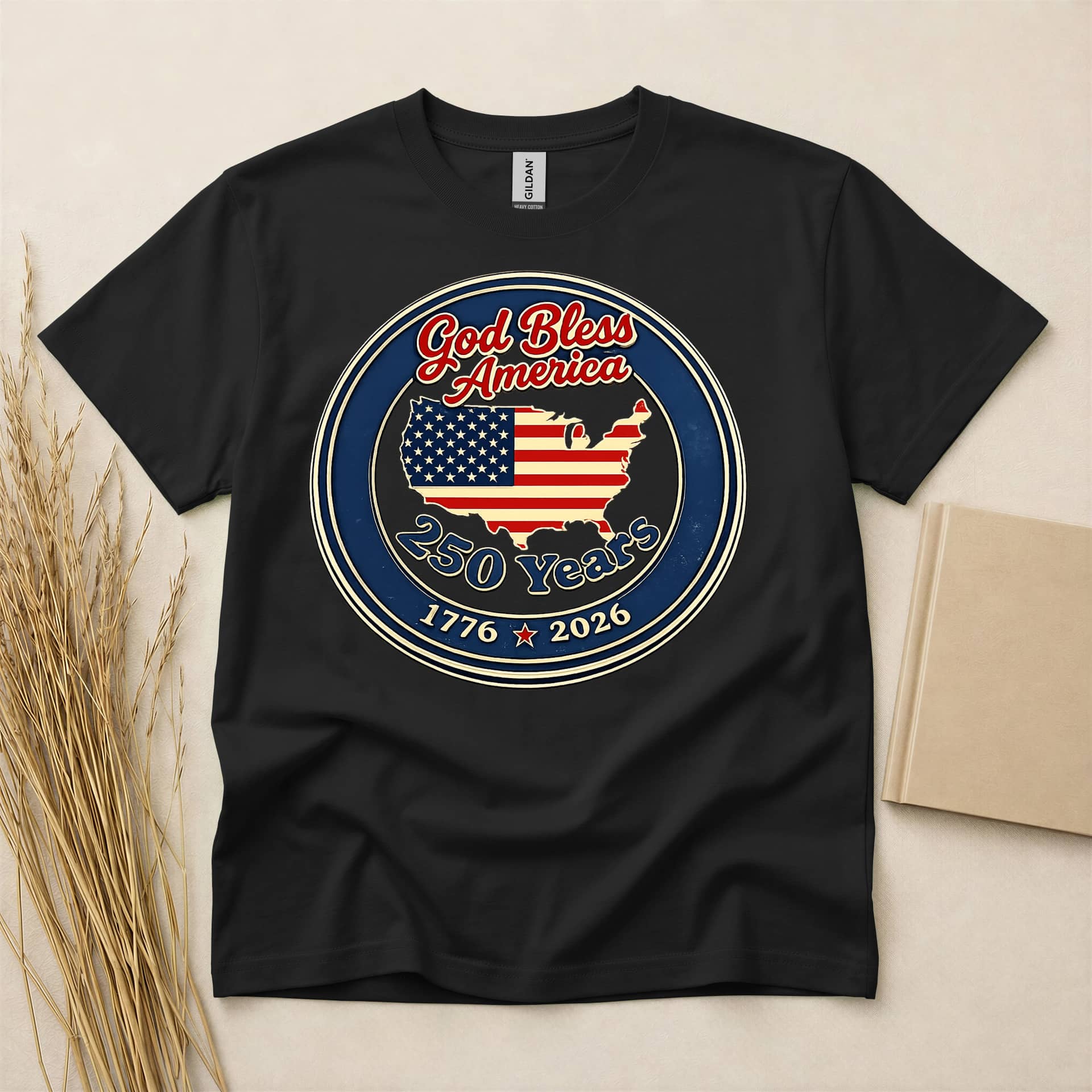 Vintage American Flag Independence Day T-Shirt
