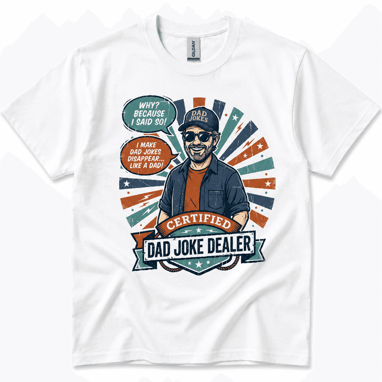 Cool Funny Dad Joke Dealer Fathers Day T-Shirt