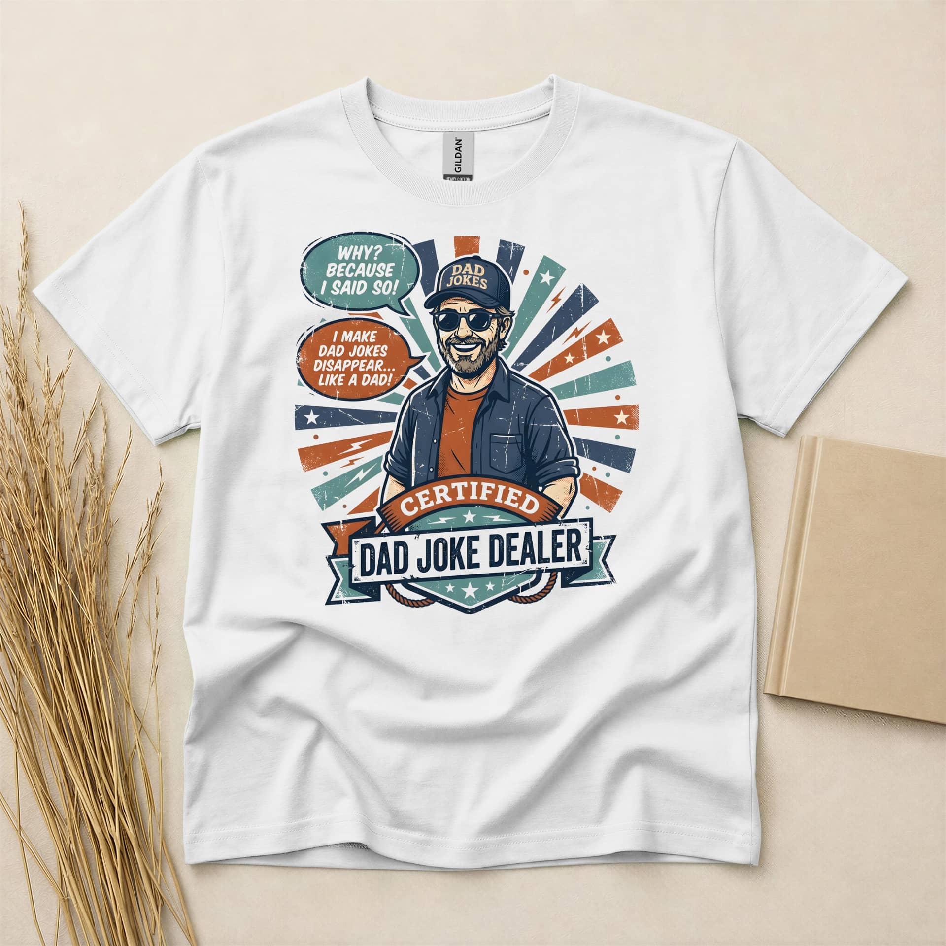Cool Funny Dad Joke Dealer Fathers Day T-Shirt