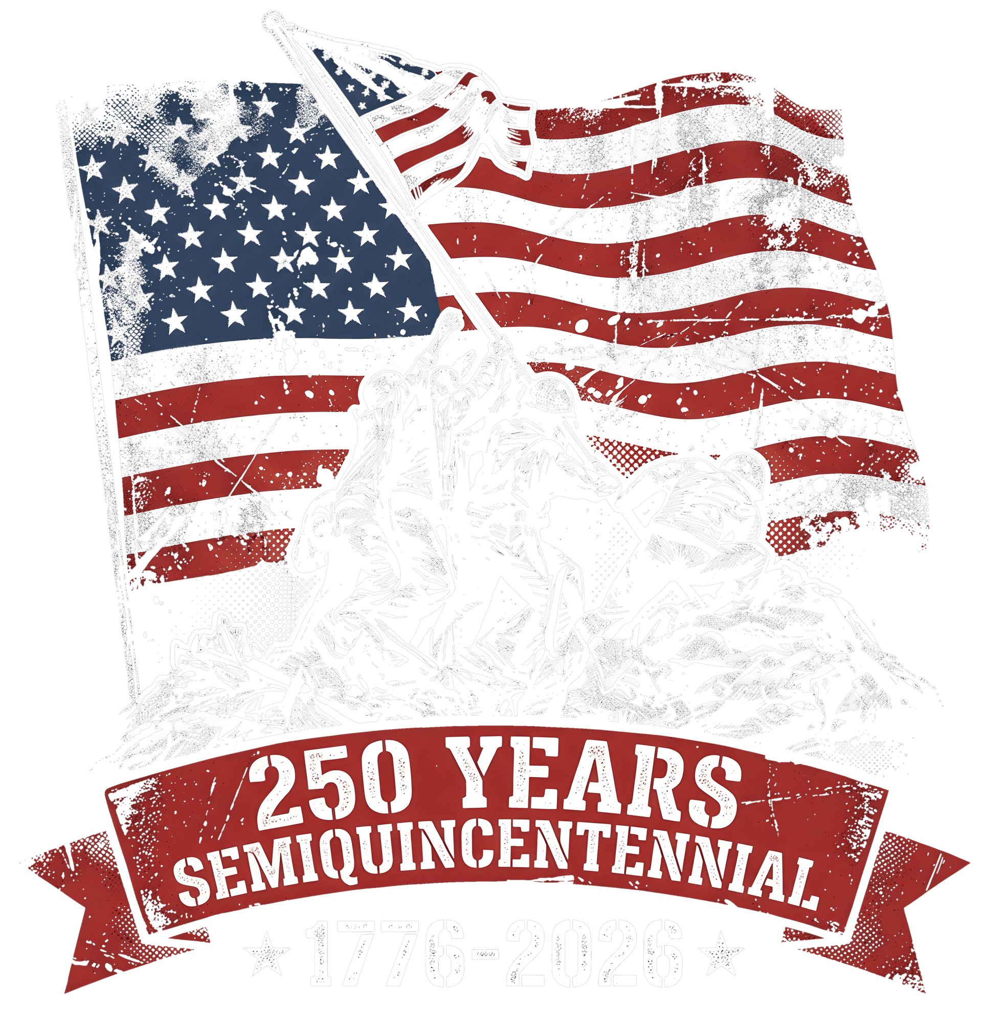 America 250 Years Semiquincentennial Patriotic T Shirt