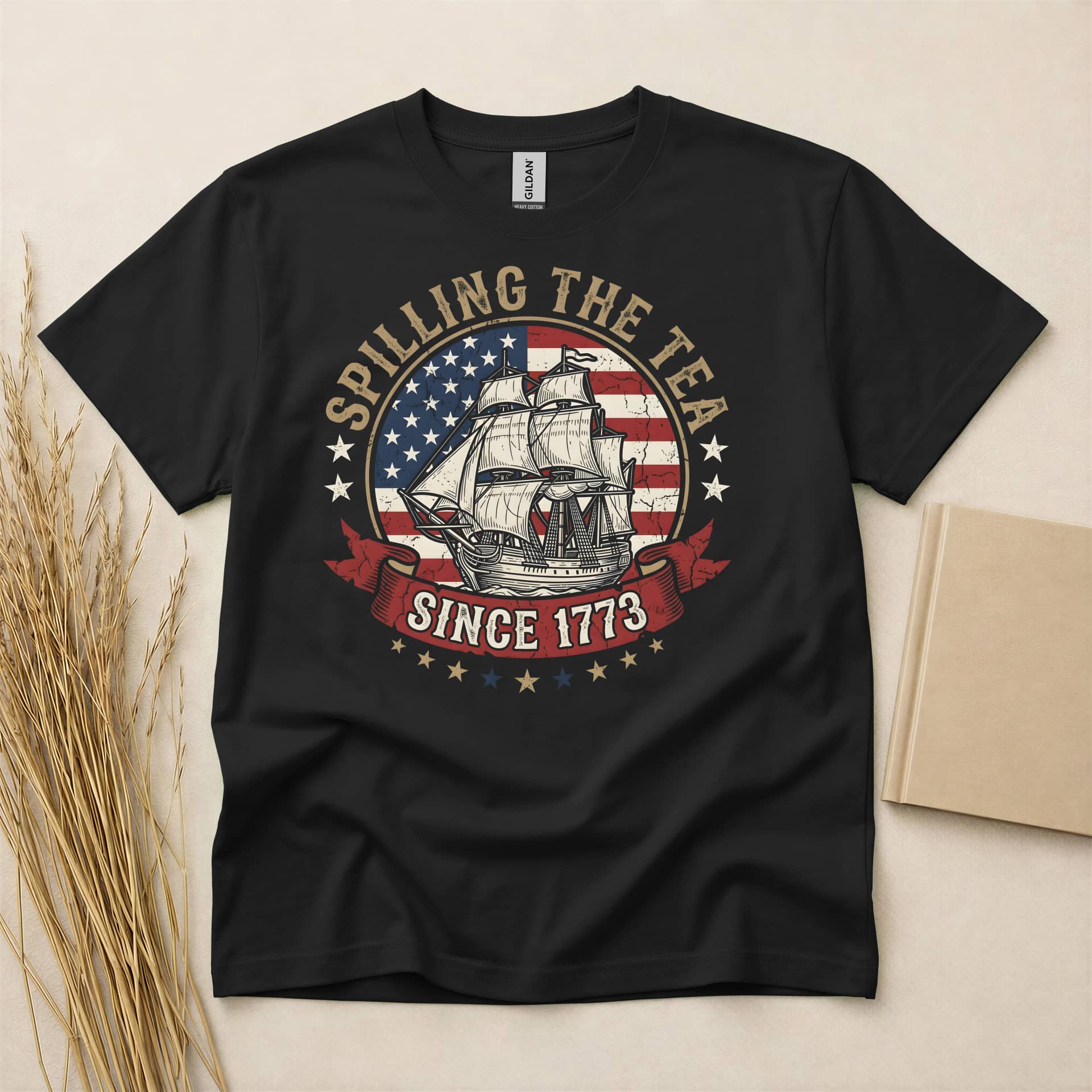 Spilling The Tea Since 1773 Usa Heritage T-Shirt