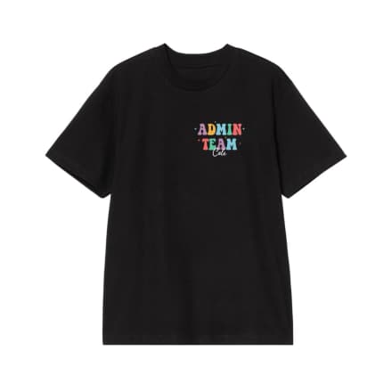 Personalized Admin Team T-Shirt With Positive Affirmations Back Print