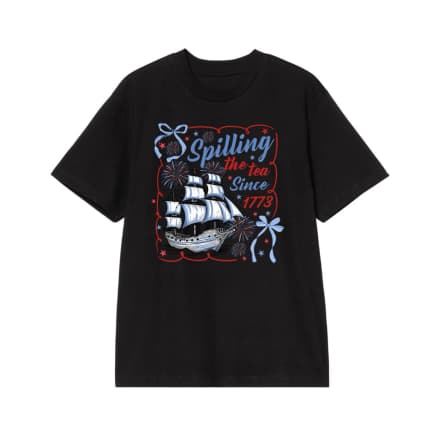 Spilling The Tea Since 1773 Boston Tea Party Patriotic T-Shirt