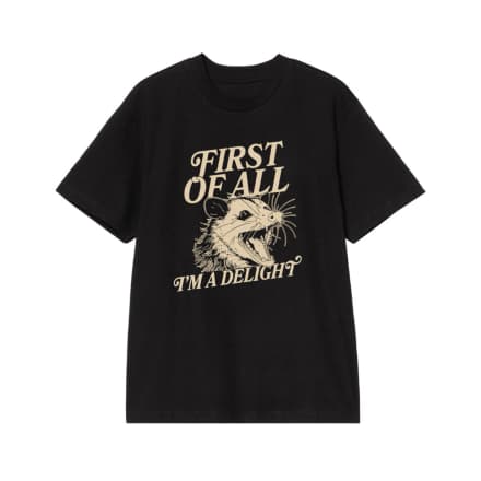 First Of All I'M A Delight Funny Hissing Opossum T-Shirt