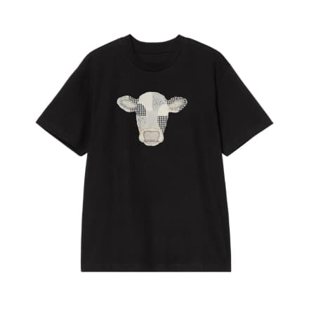 Patchwork Cow Head Farmhouse Style T-Shirt