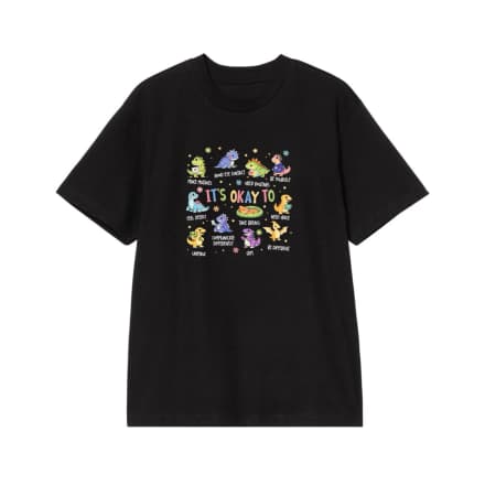 It'S Okay To Be Different Cute Dinosaur Autism Awareness T-Shirt