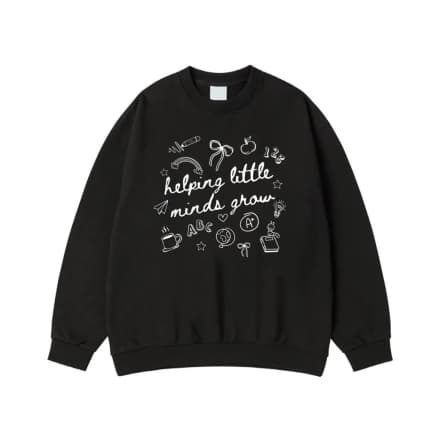 Helping Little Minds Grow Teacher T-Shirt With School Doodles