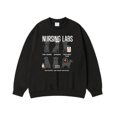 Nursing Labs Funny Labrador Retriever Medical Puns T-Shirt