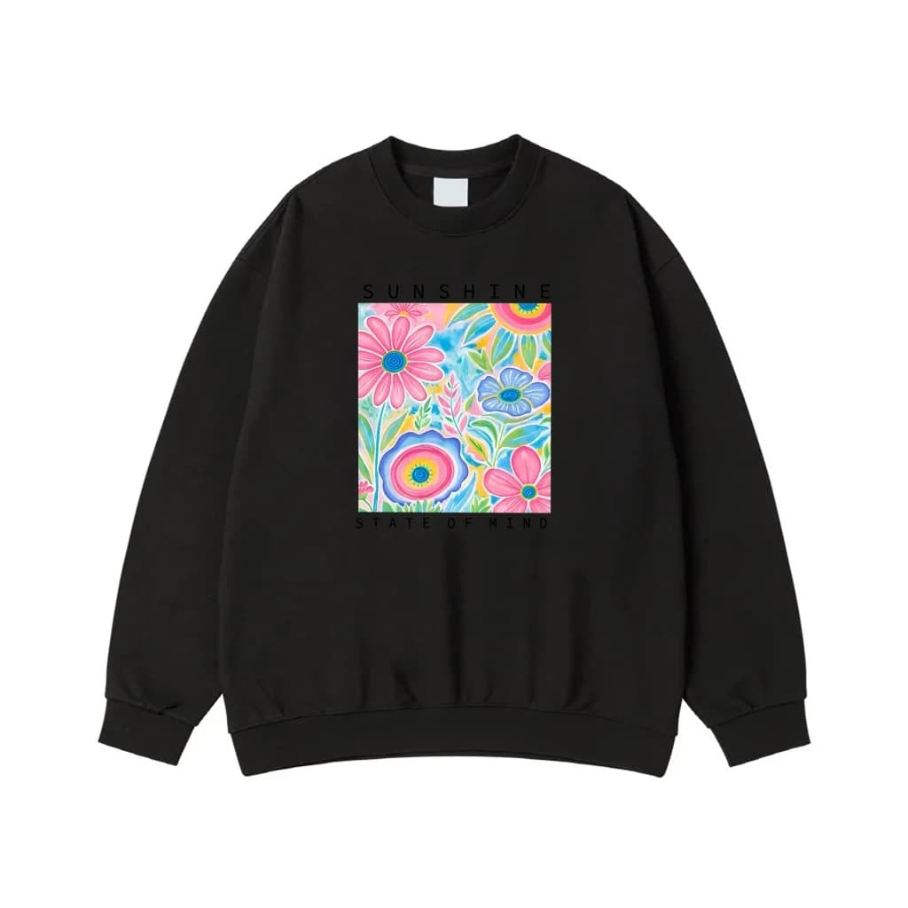 Sunshine State of Mind Colorful Floral Art T-Shirt