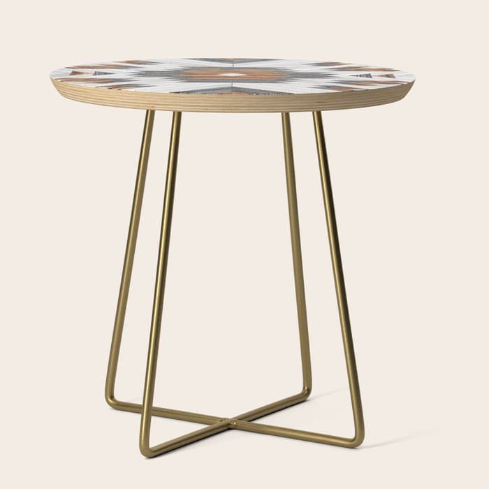 Urban Tribal Pattern No.8 - Aztec - Wood Side Table